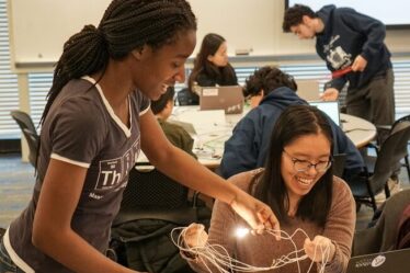 MIT students explore the practical application of electromagnetic concepts through 8.02 (Electricity and Magnetism) class experiments.