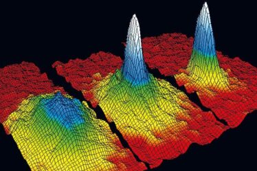 A Bose–Einstein condensate emerges from a cloud of cold rubidium atoms